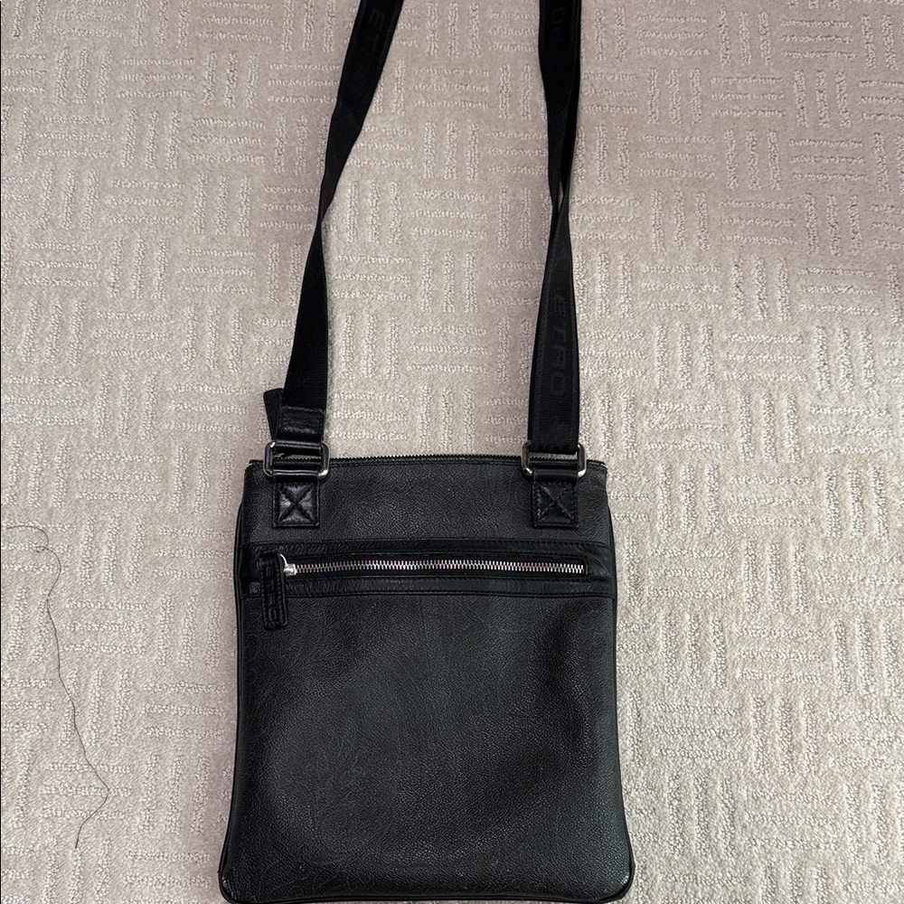 Etro Black Messenger Bag for Men